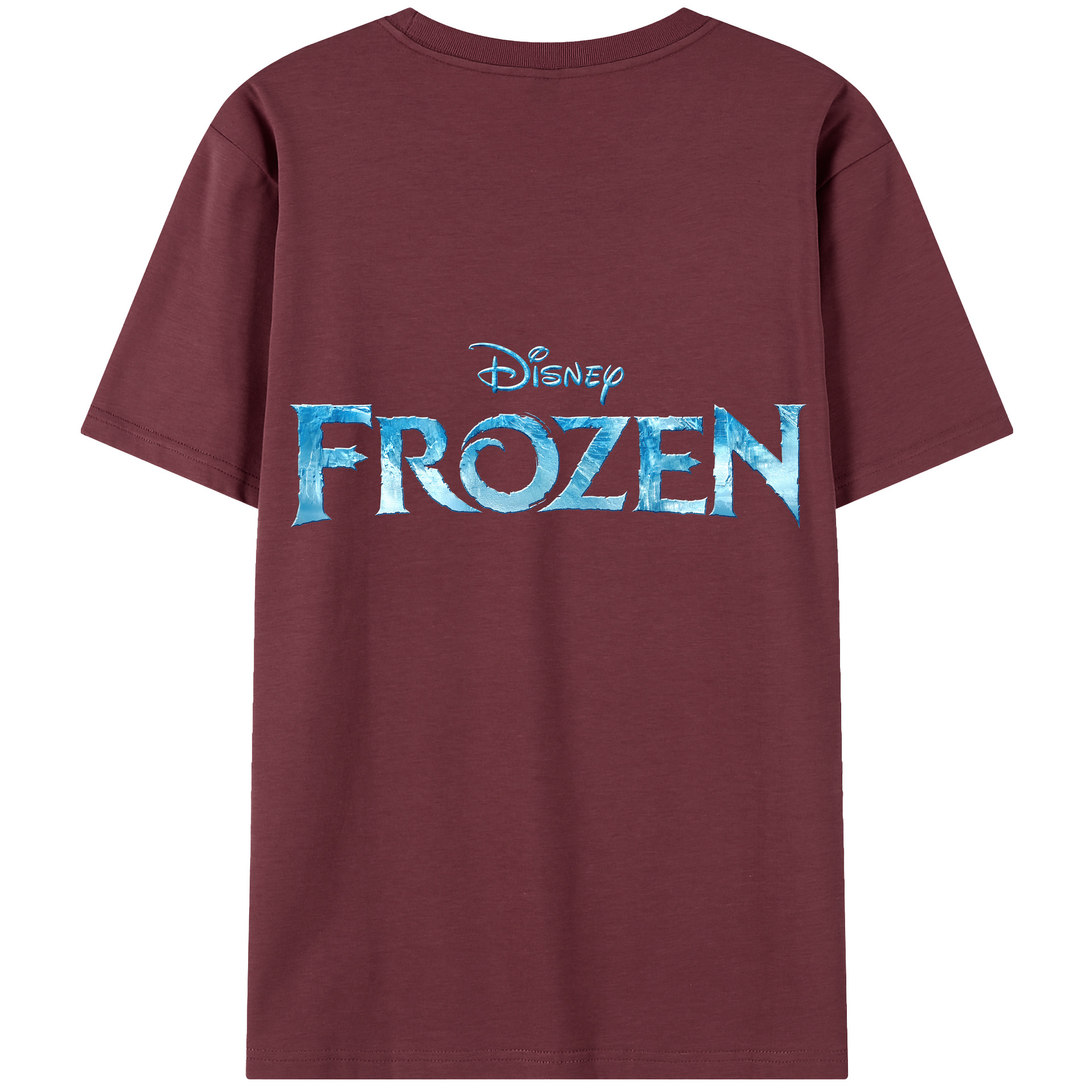（画像用） アナと雪の女王 アンナ エルサ Frozen Anna Elsa 綿100％半袖Tシャツ（背面プリント）